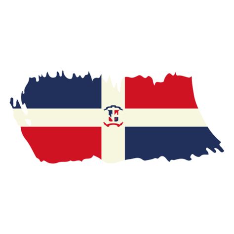 diseño de bandera brushy de república dominicana descargar png svg