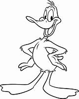 Duck Daffy Coloring Pages Colouring Cartoon Looney Tunes Clipart Characters Kids Color Duckling Drawing Print Smile Hunting Cartoons Popular Gif sketch template