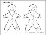Gingerbread Man Coloring Choose Board sketch template