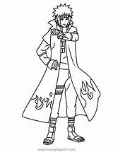 Minato Naruto Namikaze Manga Coloringpages101 sketch template