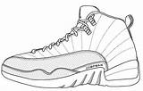 Jordan Shoe Coloring Pages Drawing Template Book Sketch Air Sneaker Retro Sneakers Sketchite Templates sketch template
