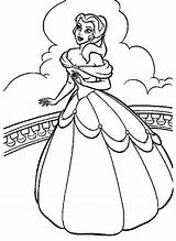 Belle Disney Pages Coloring Princess Getcolorings sketch template
