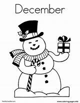 Coloring December Pages Worksheet Christmas Merry Papa Calendar Printable Color Kids Snowman Cheer Bringing Gifts Outline Favorites Login Add Twistynoodle sketch template