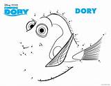 Dory Coloring Finding Children Simple Pages Kids Print sketch template