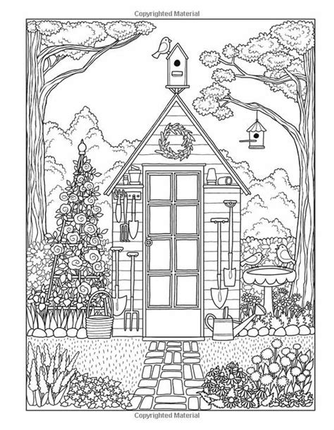 coloring pages  adults garden