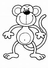 Monkey Coloring Pages Kids Printable Wecoloringpage Sheets Kitty Hello Monkeys Print Animal Monk Colouring Color Zombie Preschoolers Sheet Clipart Toddler sketch template