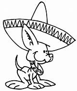 Coloring Mexican Dog Pages Hat Sombrero Fiesta Cute Chihuahua Wiener Wearing Little Colorluna Printable Book Dogs Kids Mayo Getcolorings Cinco sketch template