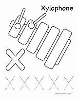 Preschool Xylophone Cleverlearner Tracing Desalas sketch template