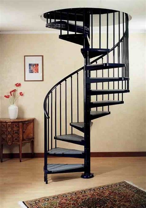 model tangga putar minimalis elegan interior rumah