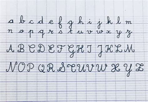 cursive french writing french cursive alphabet brilnt
