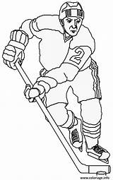 Hockey Coloriage Joueur Imprimer Imprimé sketch template