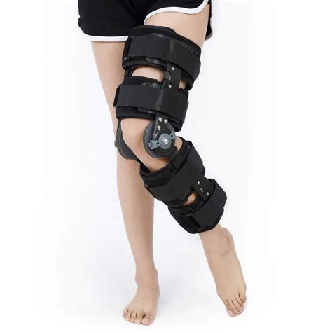 adjustable medical aluminum leg supporter hinge knee brace support