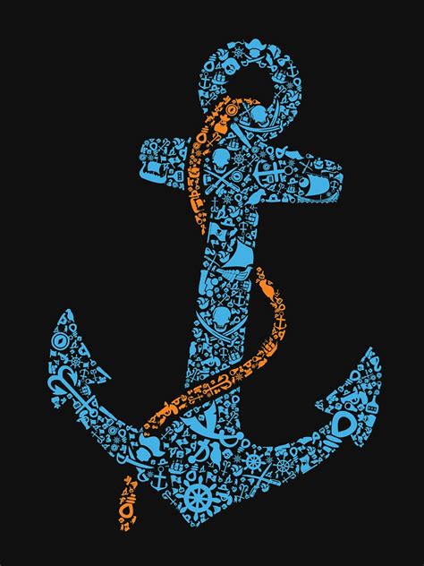 pirate anchor  shirt  inkedtee redbubble