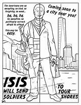 Isis Comic Anti Coloring sketch template