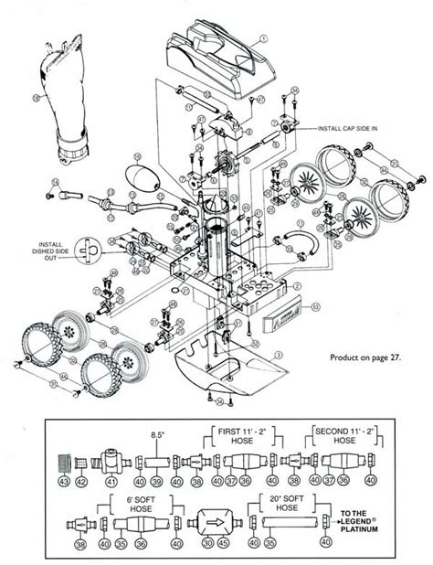 letro legend platinum pool cleaners parts diagram