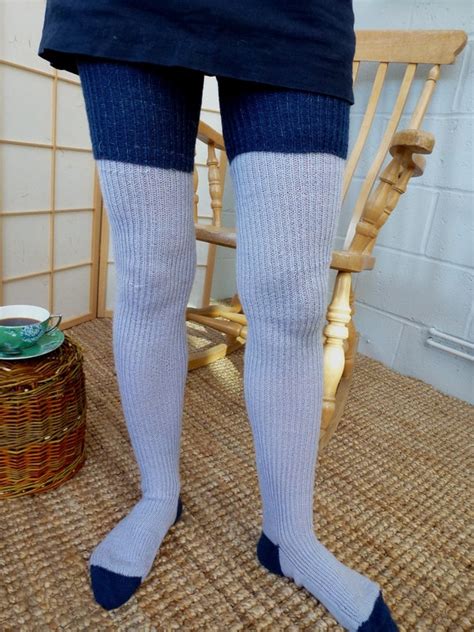 thigh high knitted wool socks better than leg warmers
