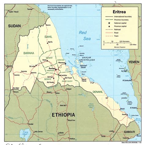 eritrea map  africa eritrea map  satellite image