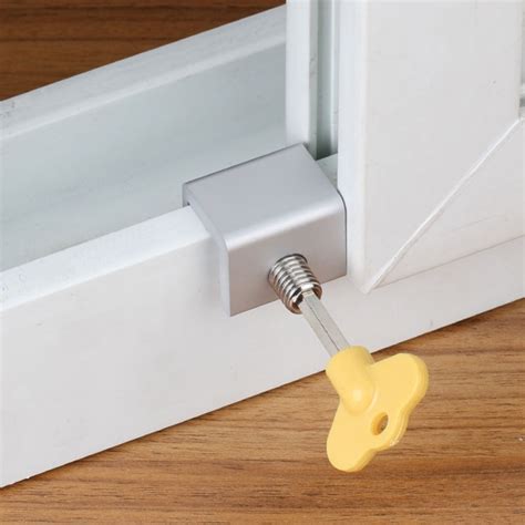 sliding window locks stop aluminum alloy door frame security lock  keys safety key lock