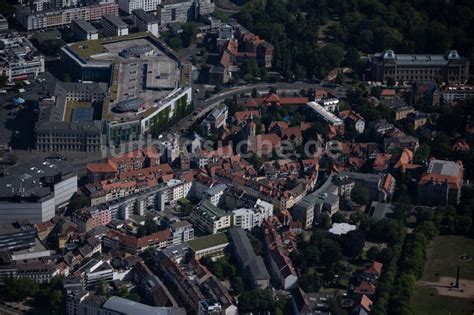 braunschweig aus der vogelperspektive kirchengebaeude der sankt magni