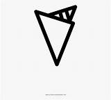 Triangle Coloring Bag Paper Clipartkey sketch template