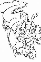 Dragon Chinesischer Tunes Looney Kleurplaten Drache Coloring4free sketch template