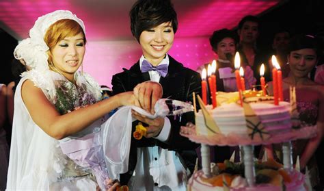 taiwan same sex buddhist wedding goes off without a hitch public radio international