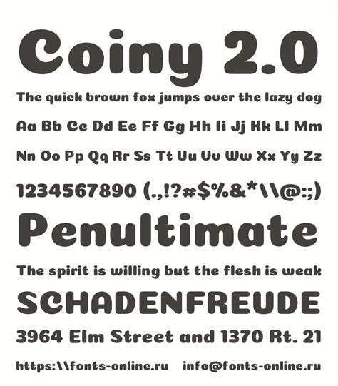 coiny  font