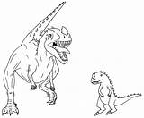 Coloring King Dinosaur Pages Popular sketch template