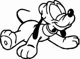 Pluto Coloring Pages Baby Dog Drawing Fingerprint Mickey Drawings Getcolorings Getdrawings Color Print Paintingvalley Funky Beautiful sketch template