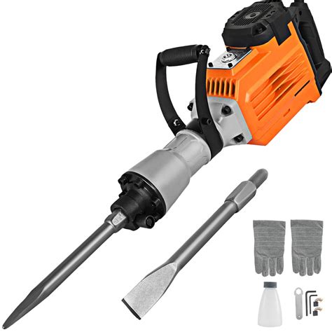 electric demolition jack hammer concrete breaker punch chisel bit wcase power tool