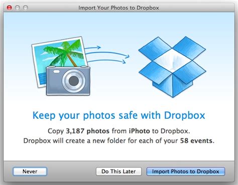 dropbox  mac updated  iphoto integration automatic screenshot uploads mac blog aivanet