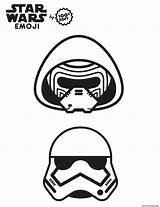 Coloring Wars Emoji Star Pages Stormtrooper May Fourth Sheets Printable Family Nerdy Fashionably Print sketch template