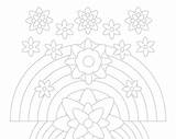 Fiori Mandala sketch template