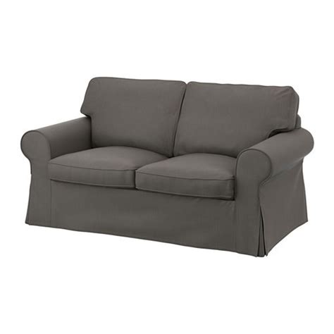 ikea ektorp  seat sofa cover loveseat slipcover nordvalla gray grey