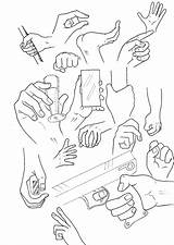 Hand Grip Drawing Getdrawings sketch template