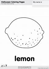 Lemon Coloring Simple sketch template