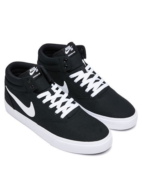 Nike Sb Charge Mid Canvas Shoe Black Surfstitch