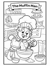 Muffin Crayola Rhymes sketch template