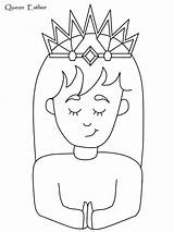 Esther Reina Reine Rainha Ester Desenhos Coloriage Coloriages Becomes sketch template