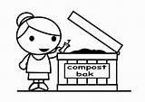 Compost Convertir Composti Composto Kompostieren Spazzatura Composteren Malvorlage Milieu Kleurplaten Recyclage Tekeningen Educolor Große Scarica sketch template