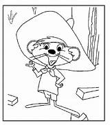 Speedy Gonzales Coloring Pages Looney Tunes Popular sketch template