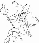 Broom Challenging Trippy Wizards sketch template