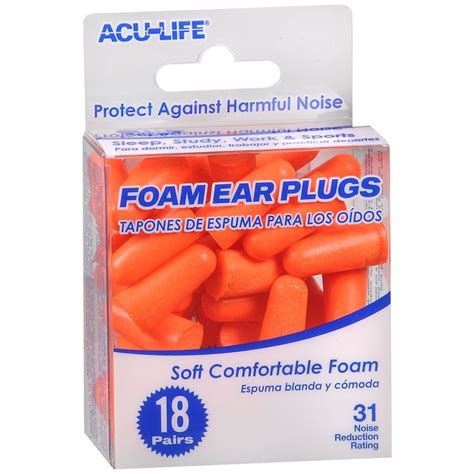 acu life foam ear plugs  pr medcare wholesale company