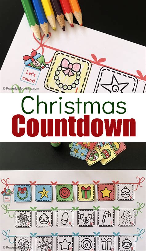 printable christmas countdown chart