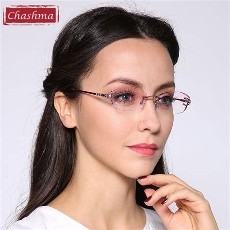 Chashma 2017 Pure Titanium Fashionable Lady Eyeglasses Rimless