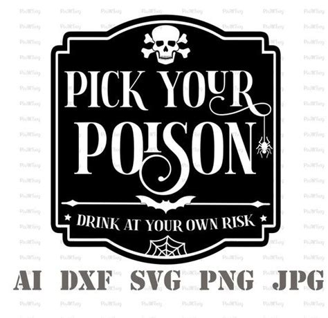 pick  poison svg halloween label svg hocus pocus svg broom etsy
