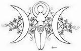 Wiccan Wicca Nyx Pagan Witchcraft sketch template
