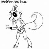 Foxy sketch template