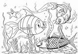 Loaves Fishes Coloring Colouring Pages Fish sketch template