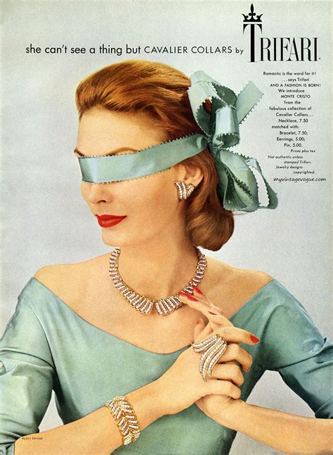 The Nifty Fifties — Trifari Jewellery Advertisement 1957